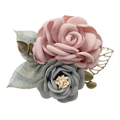 SYGA Women's Fashionable Rose Flower Brooch, Versatile Pin for Outfits (Pink)