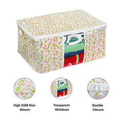 PrettyKrafts Underbed storage box with wheels and lid Metal Frame Non-Woven Fabric use for home bedroom Rolling Organizer for Clothes Shoes Toys Blankets Space Saving Solution (Pack of 1), Grey