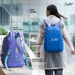 Skybags Brat Pro Max 35L Laptop Backpack (Upto 15.6"), 3 Compartments,Black