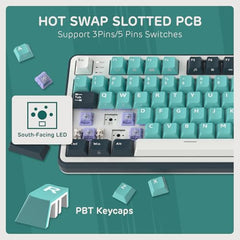 RK ROYAL KLUDGE S98 Wireless Mechanical Keyboard w/Smart Display & Knob