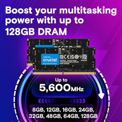 Crucial RAM 32GB DDR5 5600MT/s (or 5200MT/s or 4800MT/s) Desktop RAM Memory CT32G56C46U5
