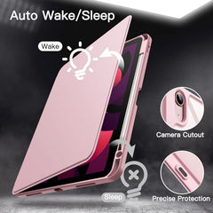 JETech 360° Rotating Case for iPad Air 11" M4/M3/M2 & Air 5/4 10.9", Black