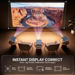 E Gate Duster 6X Fully Automatic Native 1080p Projector 4k Ultra HD, for Home use | 100% Dust Proof | 1200 ANSI Lumen | Android, Netflix, Prime, Live TV, 600 ISO | HDR+HLG | HDMI-ARC-WiFi6, BT, EGATE