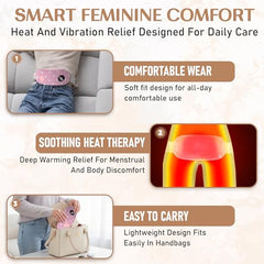 BRONTIX Period Cramp Relief Massager, Cordless Heating Pad