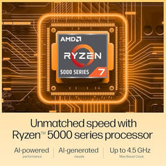HP 15 Laptop, AMD Ryzen 7 7730U (16GB DDR4,512GB SSD) Anti-Glare, Micro-Edge,15.6''/39.6cm, FHD, Win11, M365 Basic(1yr),Office Home24,Silver,1.59kg,FHD Camera w/Privacy Shutter, Backlit KB, fc0761AU