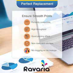 Ravaria BTD100BK Compatible Ink for Brother Printer DCP-T236 DCP-T230 DCP-T436W DCP-T430W DCP-T535DW DCP-T530DW DCP-T730DW DCP-T830DW MFC-T930DW (BTD100BK Black Ink 2 Pcs)