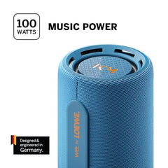 We. by Loewe Hear 2 Portable Bluetooth Speaker, 60W Music Power, Deep Bass Subwoofer, 17 Hr Long Battery Life, IPX4 Water Resistant, USB-C Wireless Speaker for Home & Outdoor, Storm Grey