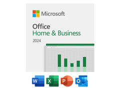 Microsoft Office Home & Business 2024 (1-User License, Product Key Code) | Software Key Card