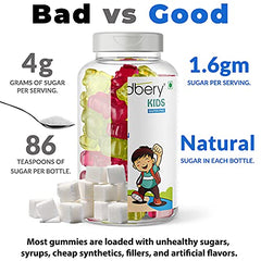 Meadbery Multivitamin Calcium Combo Gummy Bears Glutenfree Formula With Minerals And Vitamins B C D E B12 B6 For Kids Bone Health Growth Kids Bone Teeth Health 30+30 Tasty Gummies