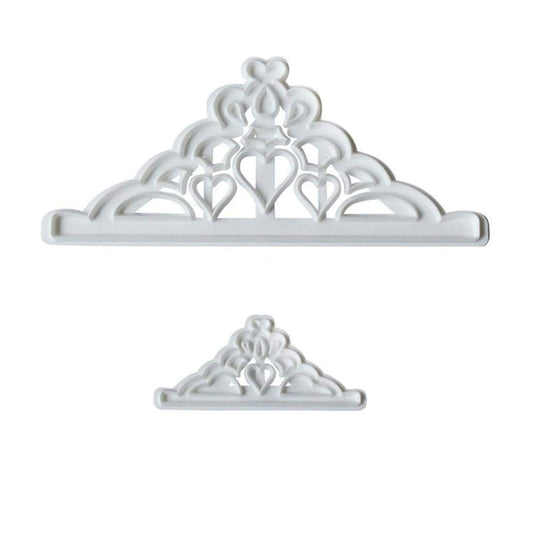 SYGA Cake Decorating Mould Crown Shape Fondant Cake Mold - White