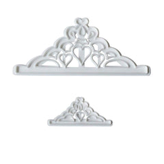 SYGA Cake Decorating Mould Crown Shape Fondant Cake Mold - White