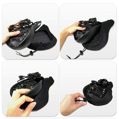 SYGA 3D Soft Saddle Pad Cushion Seat Cover Saddle Protector for Mountain Bike Bicycle (Black)