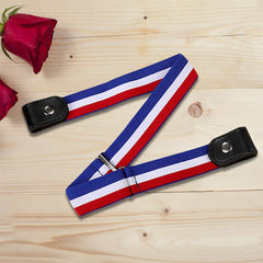 SYGA Jeans Belt Elastic Women's Punch-Free Decoration buckle Style Lazy Belt