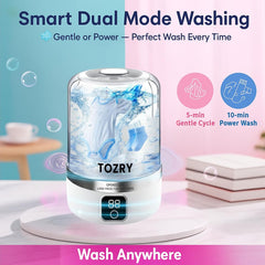 Mini Washing Machine – Portable Washer, Travel Laundry for Apartments, Dorms, RVs & Small Spaces, Mini Laundry for Baby Clothes, Compact Underwear washer