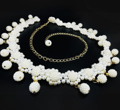 SYGA Pearl Waist Chain Belt Adjustable Decorative Belt Hollowed Tassel Waist Belts Suitable Size for Waist 26-36