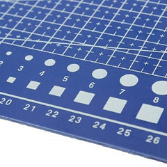 SYGA A4 Cutting Mat Printed Grid Lines Scale Plate Knife Leather Paper Board