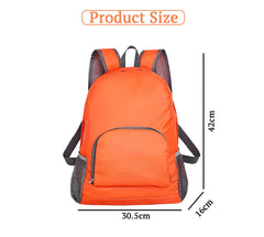 SYGA Outdoor Travel Foldable Backpack Waterproof Backpack With Mini Bag Stay-Clean Backpack for Camping, Hiking, Travelling, Outdoor Activities(Orange)