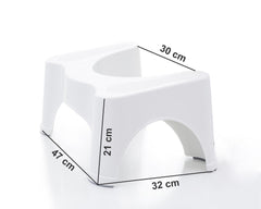 SYGA Stool for Toilet, Cabinet - Anti-Slip, Anti-Constipation, Better Posture - Helps with IBS, Hemorrhoids and Other Problems - Space Saving, Compact_Set of 4
