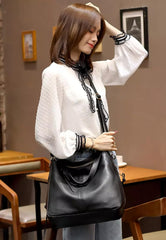 SYGA 2 Piece Women's Bag,Clutch Bag,Cross-Border Portable PU Shoulder Casual Bag (BROWN)