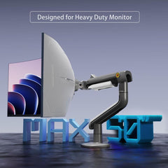 22-45" Gas Spring Monitor Arm w/ 360° Swivel & Tilt | NB G60 | Free Up Desk Space & Improve Comfort (22-45"/16 kgs Capacity)