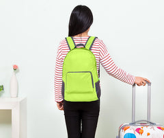 SYGA Outdoor Travel Foldable Backpack Waterproof Backpack With Mini Bag Stay-Clean Backpack for Camping, Hiking, Travelling, Outdoor Activities(Green)