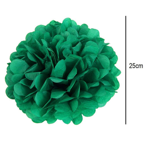 SYGA 6 Pieces Multicolor Handmade Paper Flower Balls Lovely Pom Poms Creative Hanging Balls for Baby Shower Wedding Birthday Party Decor Use(25cm)