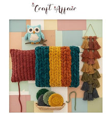 Craft Affair | Bulky Yarn/Blanket Yarn (8mm, 50 Meter, 100 Gram) | Chenille Yarn | for Craft Project: Blood Red