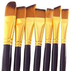 SYGA Paint Brushes - 15 Pc Art Brush Set for Watercolor, Acrylic, Oil & Face Painting | Short Handle Artist Paintbrushes