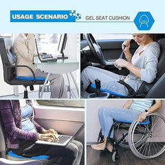 1Pc Egg Gel Seat Cushion for Office & Car, Home โ Cooling Gel Technology with Memory Foam โ Silicone Rubber Seat Pillow, Comfort & Support for Sciatica, Back, Tailbone Pain Relief ((Pack of 1 ))