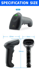 SYGA 2.4G Wireless & Bluetooth 1D Barcode Scanner (X-9701C)