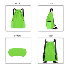 SYGA Drawstring Backpack for Gym, Yoga, Running, Swimming, Beach, Camping, Travel Bag Sports Fitness Club Student Training Bag(Green)