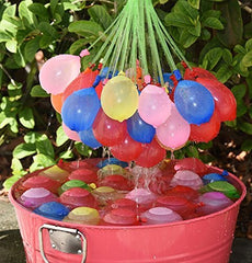 SYGA Fast Fill Magic Self Tying Bunch Tie Multi Colored Magic Water Balloons