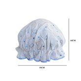 SYGA Newborn Adjustable Cotton Layer Hats Soft Comfort Baby Toddler Print Infant Hat for 0-6 Months 15 X 14 CM (Single Layer Light Blue)