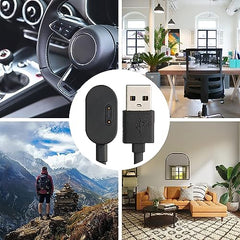 Zitel® Charger Compatible with imoo Watch Phone Z6 / Watch Phone Z1 - Replacement USB Magnetic Charging Cable, 100cm - Black
