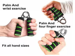 MOMISY Foam Hand Grip Strengthener/Training/Hand Exercise/Hand Gripper/Forearm Exerciser for Finger Exercise/Gym Workout Equipment to Use in Home and Gym for Men/Women (Green)