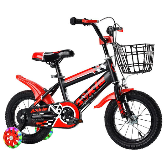 SYGA Bicycles for Kids 3-6 Years Children's Basket Bicycle Magnesium Alloy (AKL-Premium-RED, 14 INCH)