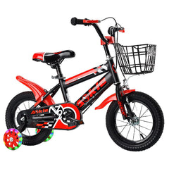 SYGA Bicycles for Kids 3-6 Years Children's Basket Bicycle Magnesium Alloy (AKL-Premium-RED, 14 INCH)