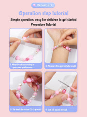 SYGA Beads for Kids Crafts Children's Jewelry Making Kit DIY Bracelets Necklace Hairband and Rings Craft Kits Birthday for 4, 5, 6, 7-Year-Old Little Girls-Multicolor (DIYBeadsSet-23)