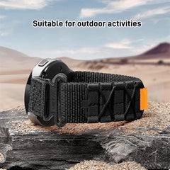 YODI 22mm New Rugged Velcro Nylon Strap Band Compatible with Amazfit GTR 2, GTR 2e, GTR 47MM / Noise Fit Endure, Fit Evolve, Active Smartwatch Bands (ORANGE)