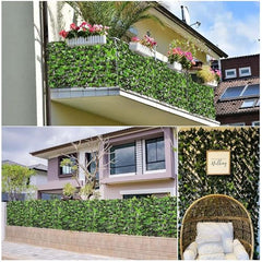 Go Hooked Durable Plastic Artificial Grass Fence for Outdoor Decor Plastic Versatile Maintenance Free Easy Install Weather Resistant UV Decorative Protected Green Pack of 1