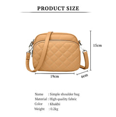 SYGA Women's Crossbody Bags,Single Shoulder Small Bags With Chex Design(Khaki)