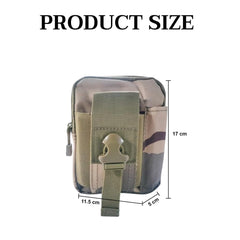 MOMISY Mobile Cell Phone Holster, Oxford Cloth Case Cover for Men (Sansha Camouflage, 17 * 11.5 * 4 cm)