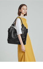 SYGA Women's Tote Bag, Large Capacity, Crossbody or Shoulder Style(Black)