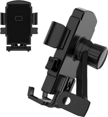 MOMISY Mobile Holder for Bike, Scooty, Motorcycle, Activa Metal Mirror Bar Mobile Phone Holder/Hook/Clamp/Stand/Mount 360° Rotatable Mobile Stand Mirror Mount