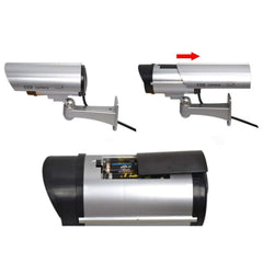 SYGA CCTV Security Fake/Dummy Camera Outdoor Bullet Camera with 1 Flashing Light