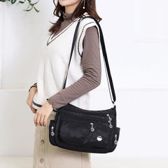 SYGA Women's Small Crossbody Bag, Waterproof Nylon,Sling Bag(Black)