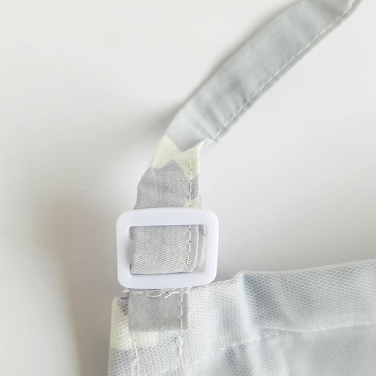 SYGA Cotton Breathable Mother Baby Nursing Cover with Gauze Mother Outdoor Towel Feeding Breastfeeding Clothes Maternity Apron Cover - Grey Crown