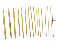 SYGA 15 Sizes(75picks) 8 inch(20CM) Double Pointed Bamboo Knitting Needle