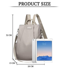 SYGA Women Backpacks Simple And Versatile Oxford Cloth Women's Bag (Khaki)