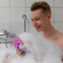 SYGA 3 PCS Set Of Sponge Bath Towel Pull Back Strap Flower Bath Gloves For Men And Women Cleaning And Soaking